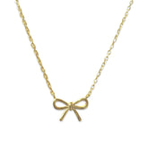 Borisa Bow Ribbon Necklace